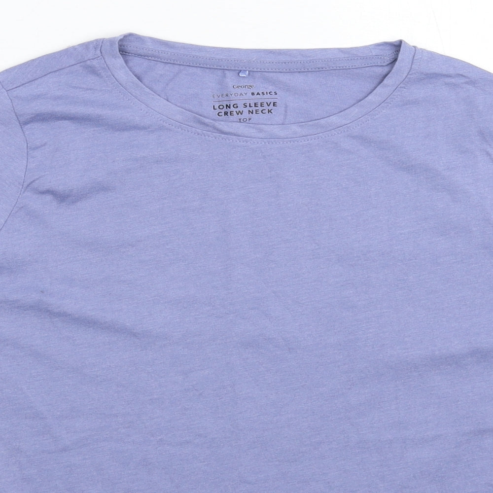 George Womens Blue   Basic T-Shirt Size 16