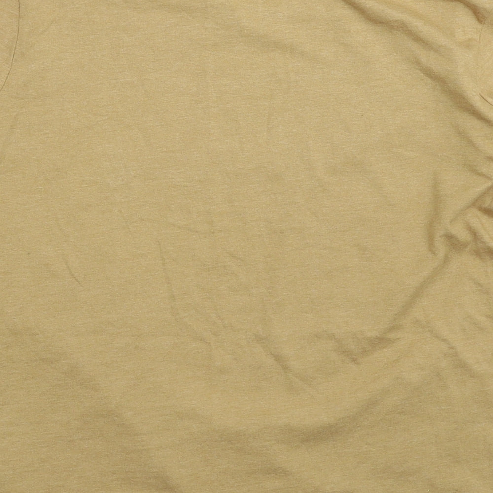 George Womens Beige   Basic T-Shirt Size 16