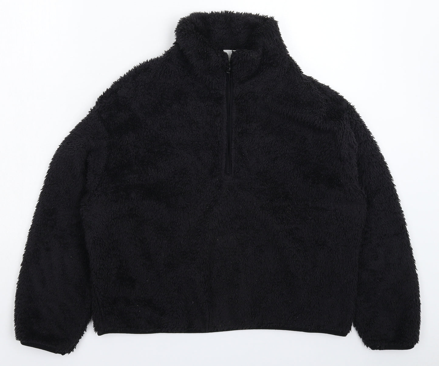 H&M Mens Black  Fleece Jacket  Size S