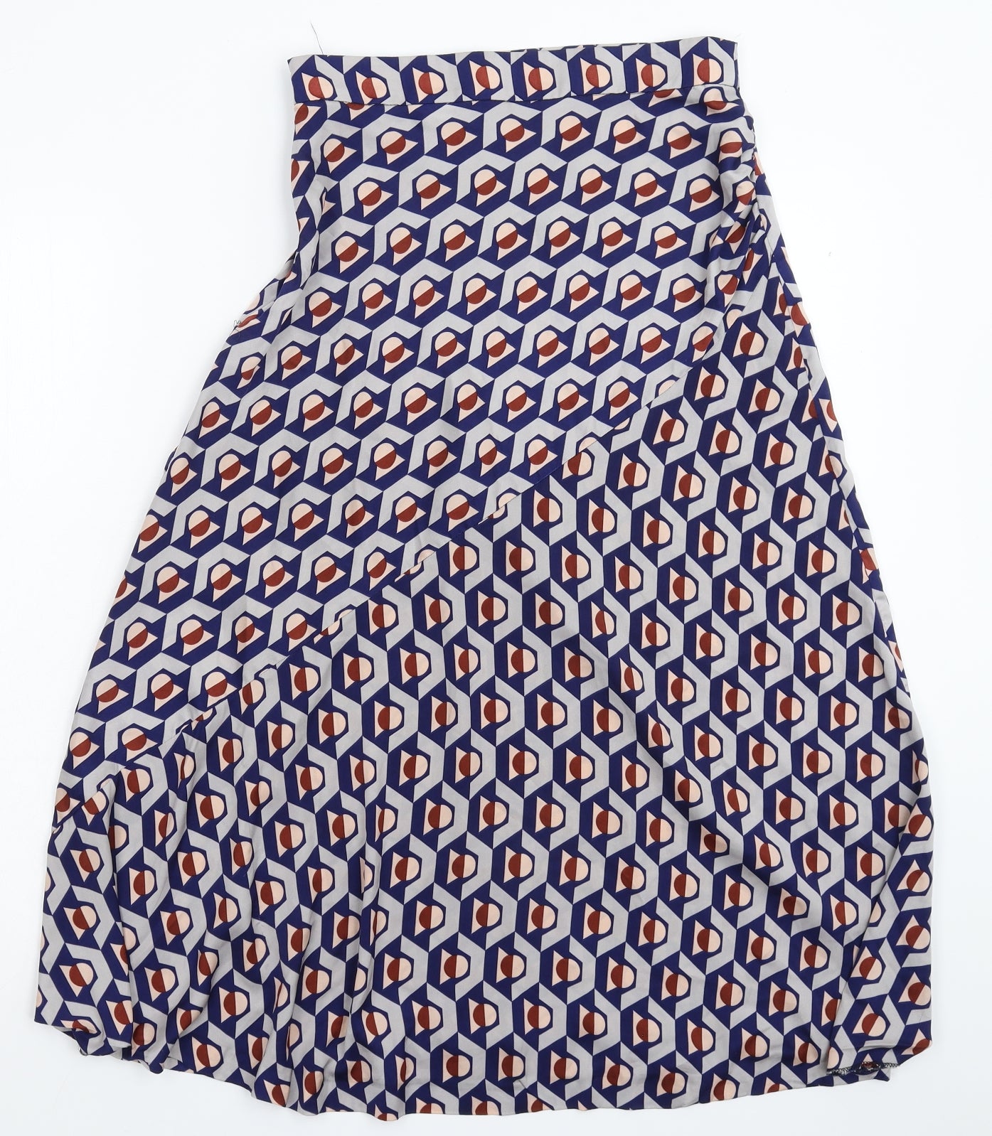 Zara Womens Multicoloured Geometric  Maxi Skirt Size S