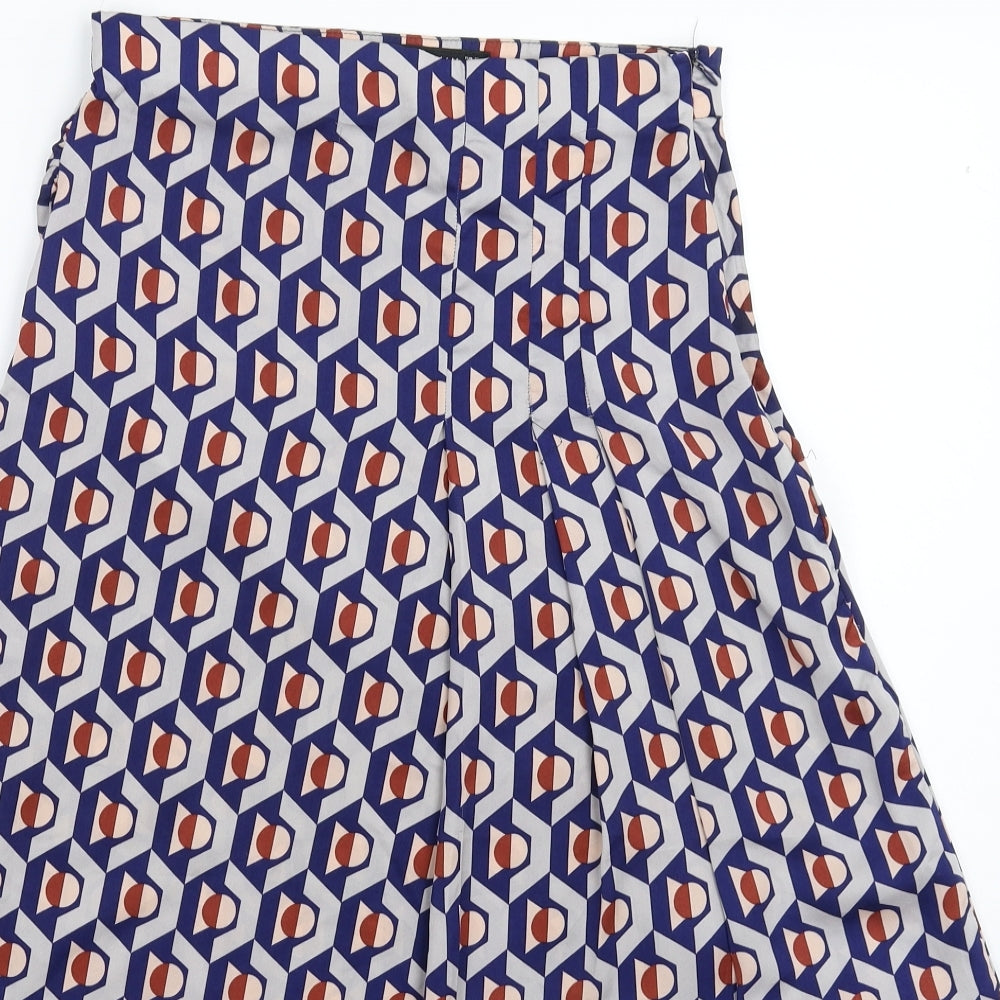 Zara Womens Multicoloured Geometric  Maxi Skirt Size S