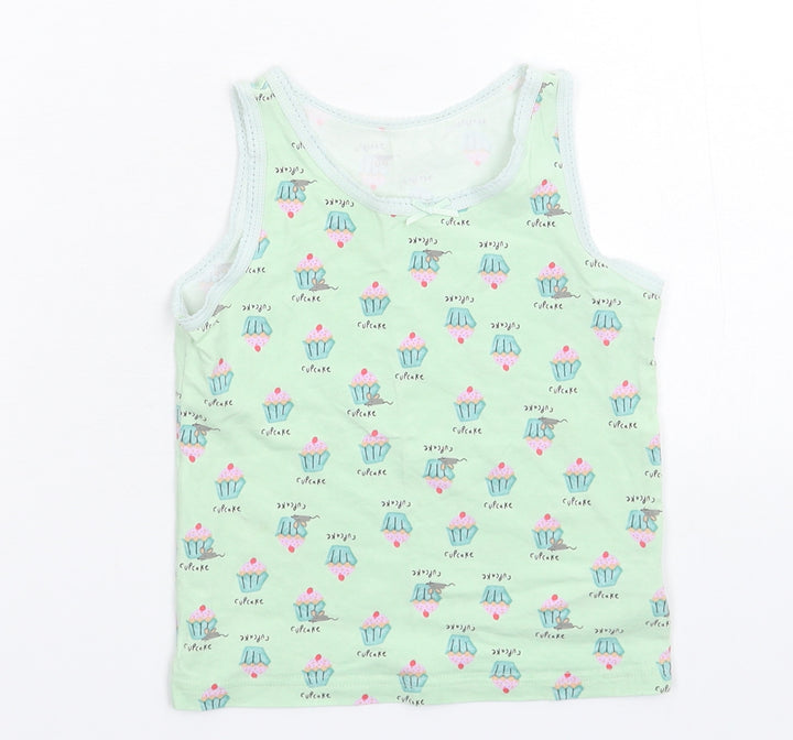 NEXT Girls Green   Basic Tank Size 3-4 Years