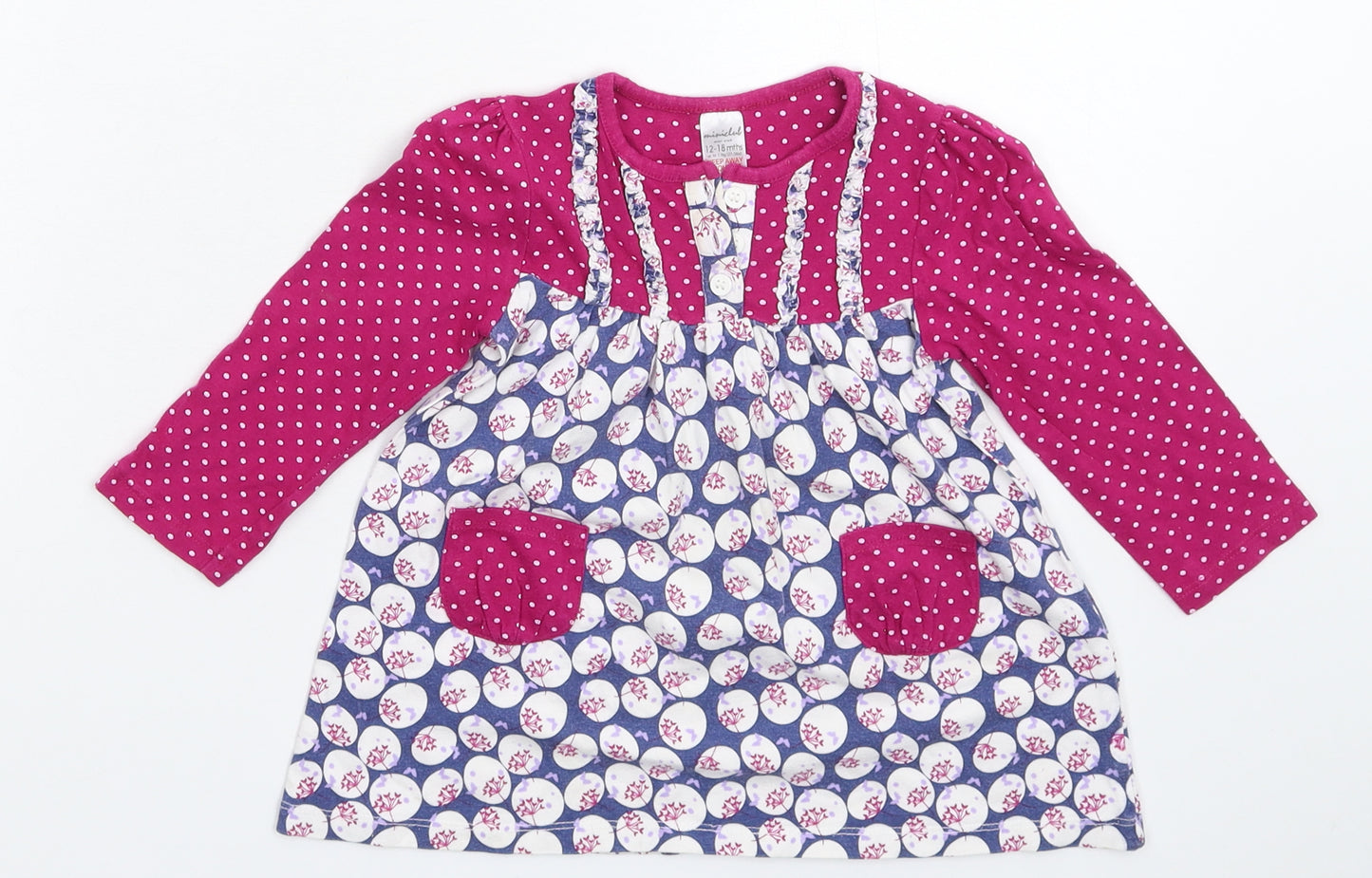Mini Club Girls Multicoloured Spotted  Fit & Flare  Size 12-18 Months