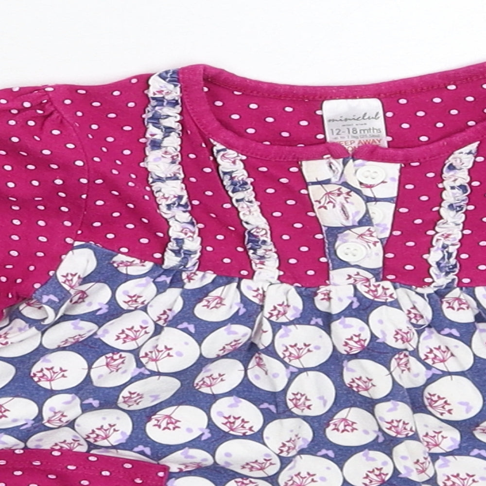 Mini Club Girls Multicoloured Spotted  Fit & Flare  Size 12-18 Months