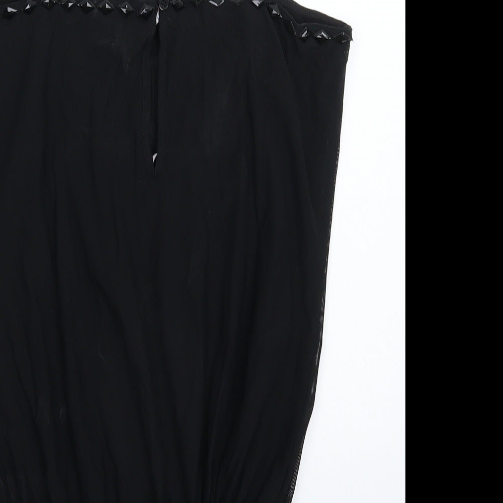 Oasis Womens Black   Basic Tank Size 14