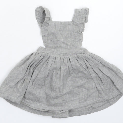 Matalan Girls Grey   Fit & Flare  Size 6-9 Months