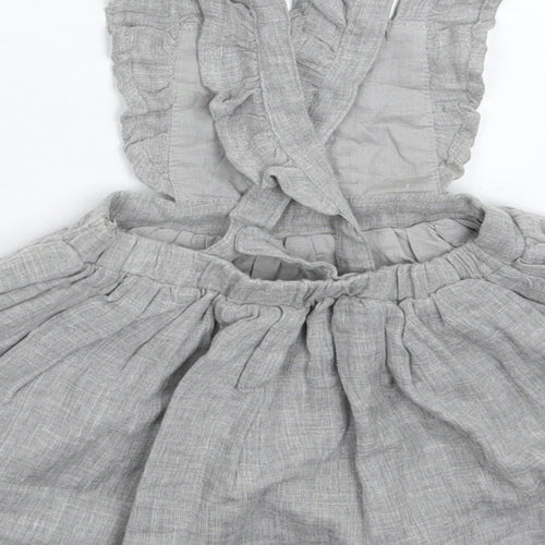 Matalan Girls Grey   Fit & Flare  Size 6-9 Months