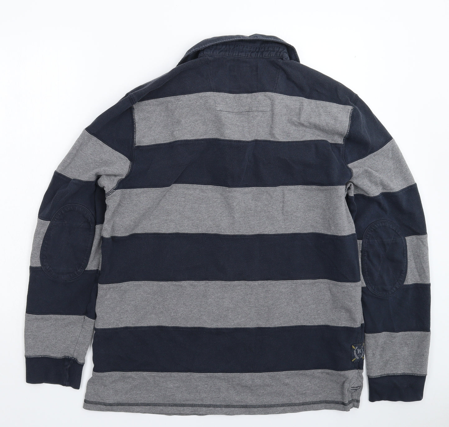 George Mens Multicoloured Striped   Polo Size L