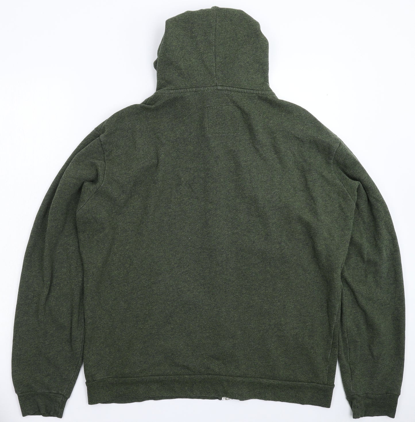 Cedar Wood State Mens Green   Full Zip Hoodie Size L