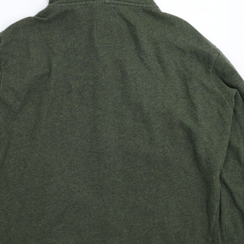 Cedar Wood State Mens Green   Full Zip Hoodie Size L