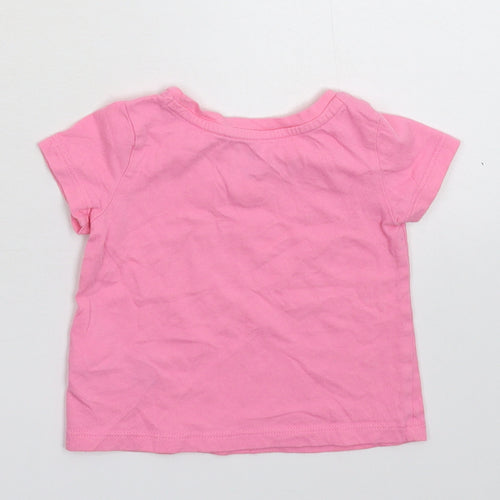 Gap Girls Pink   Basic T-Shirt Size 9-12 Months