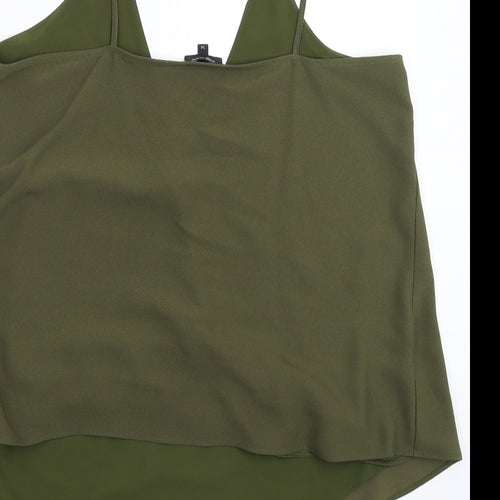 River Island Womens Green   Basic Tank Size 14