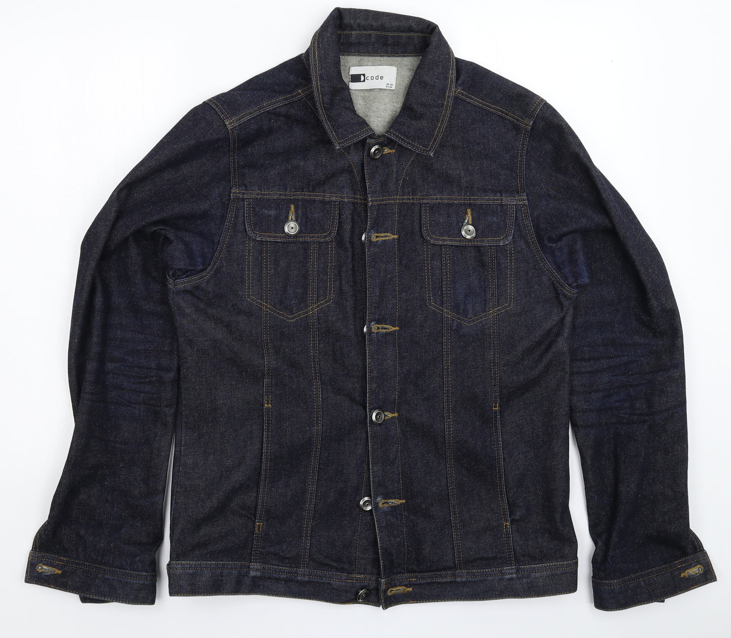 D Code Mens Blue  Denim Jacket  Size 34