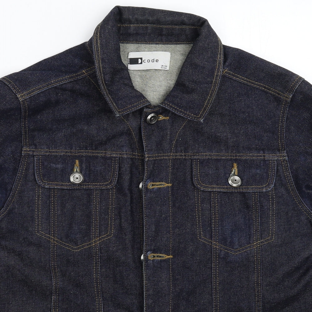 D Code Mens Blue  Denim Jacket  Size 34