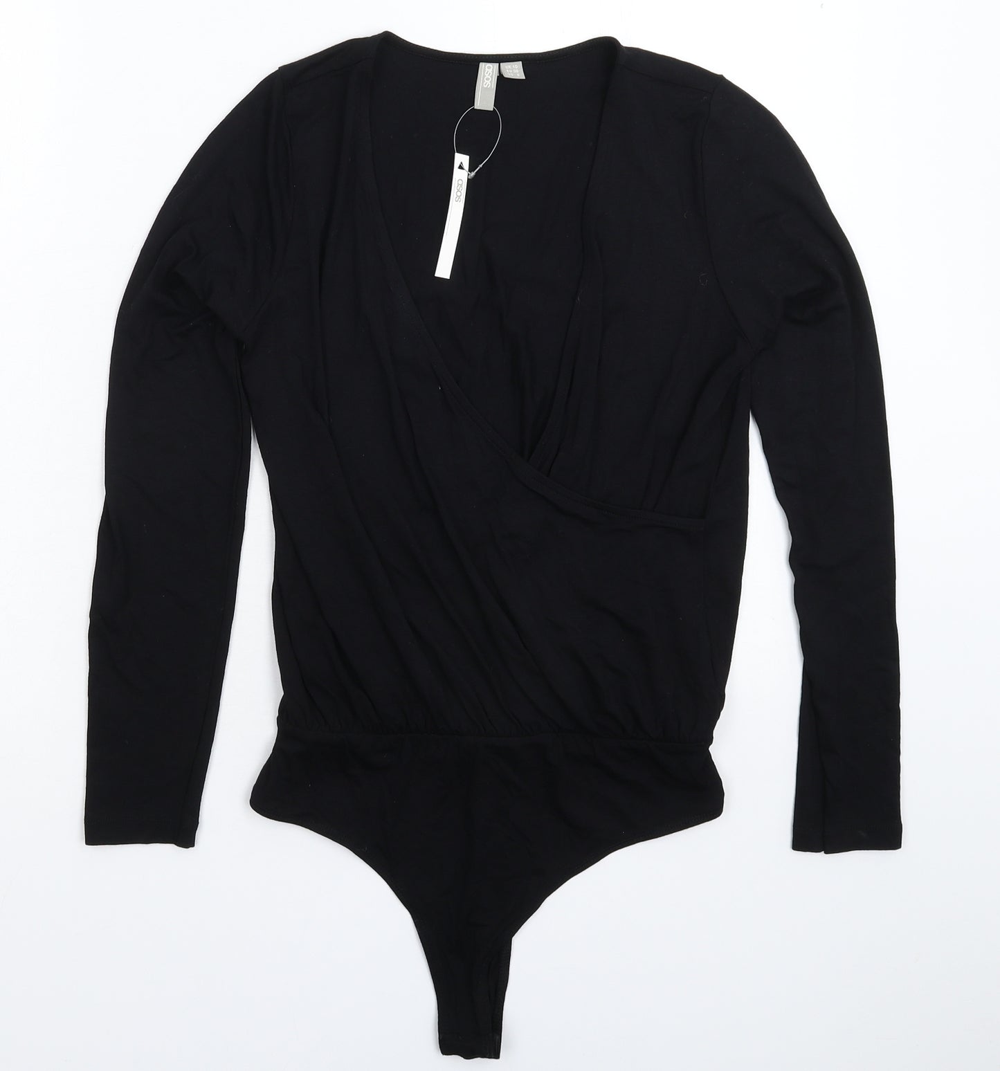 ASOS Womens Black   Bodysuit One-Piece Size 10