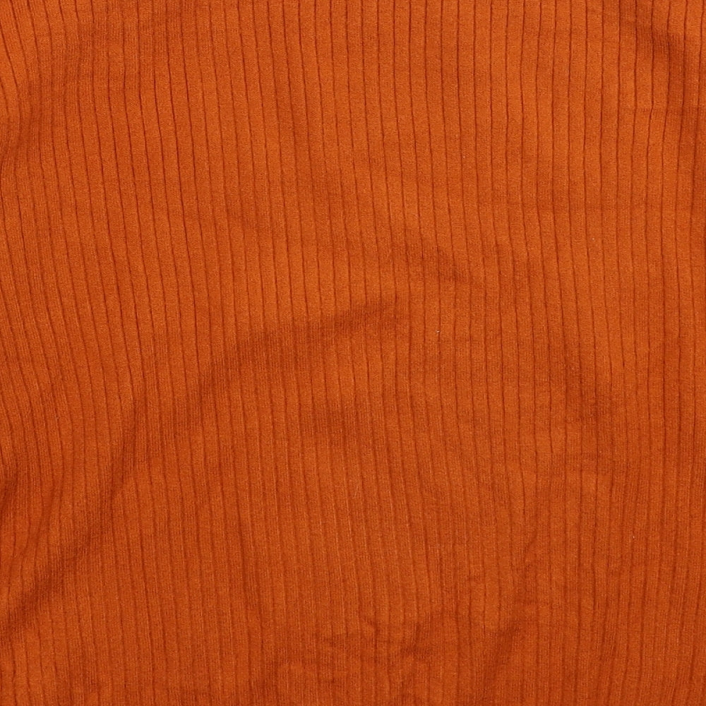 F&F Womens Brown  Knit Pullover Jumper Size 8