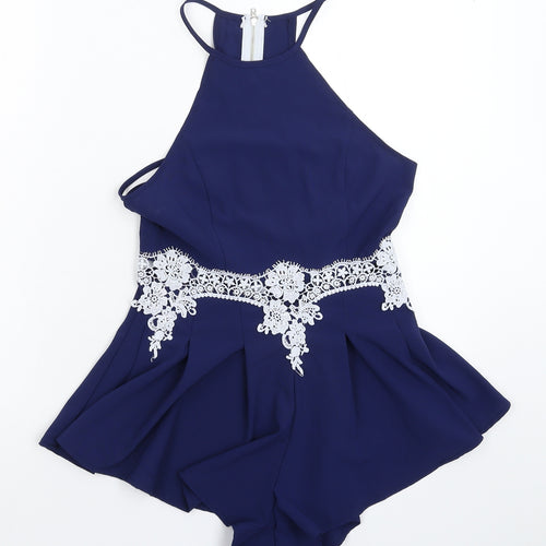Yoins Womens Blue   Jumpsuit One-Piece Size 8 L3 in