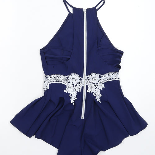 Yoins Womens Blue   Jumpsuit One-Piece Size 8 L3 in