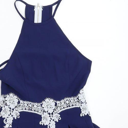 Yoins Womens Blue   Jumpsuit One-Piece Size 8 L3 in