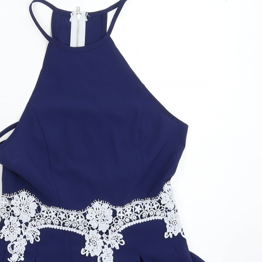 Yoins Womens Blue   Jumpsuit One-Piece Size 8 L3 in
