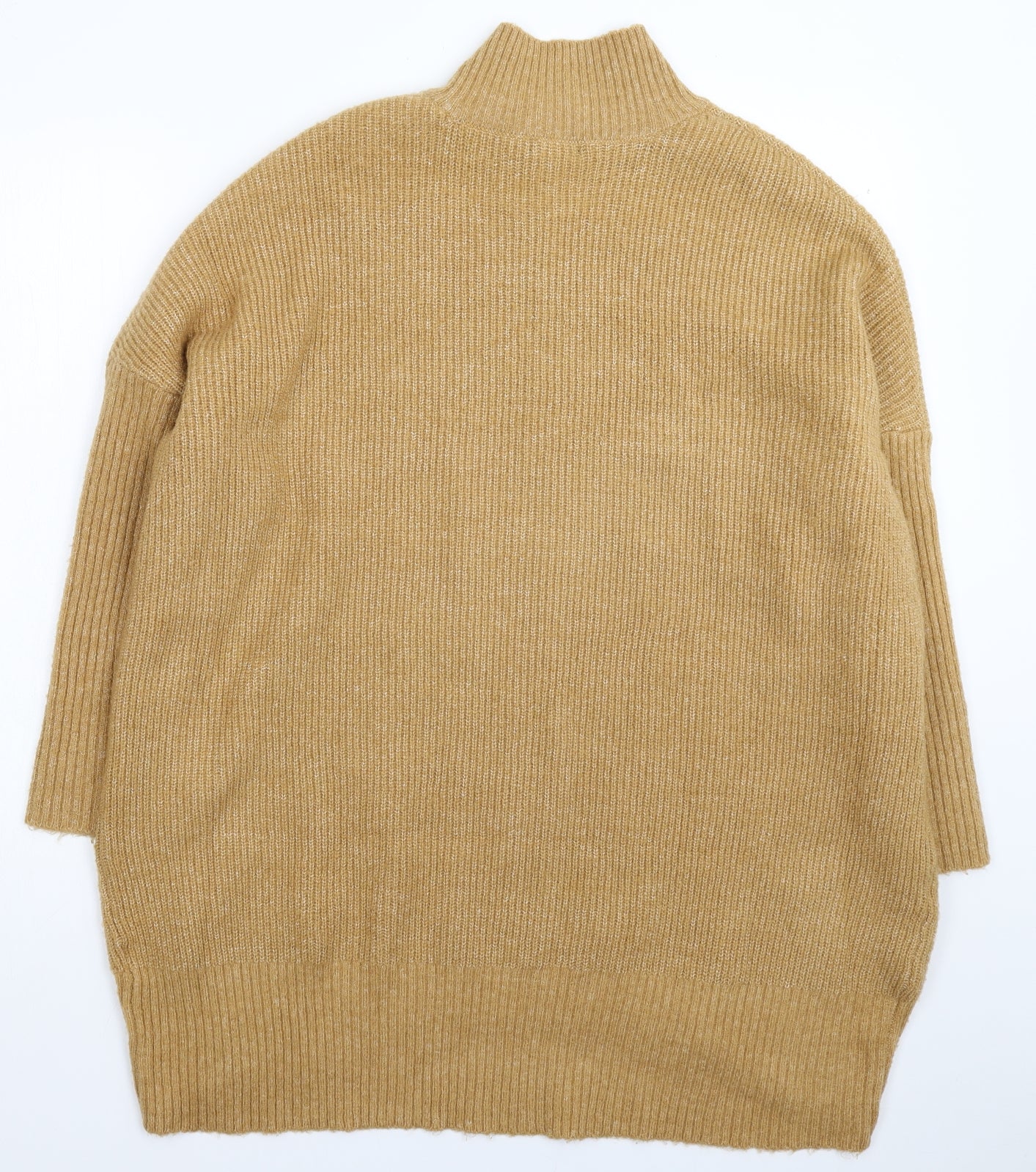 M&Co Womens Beige  Knit Jumper Dress  Size M  - Oversized