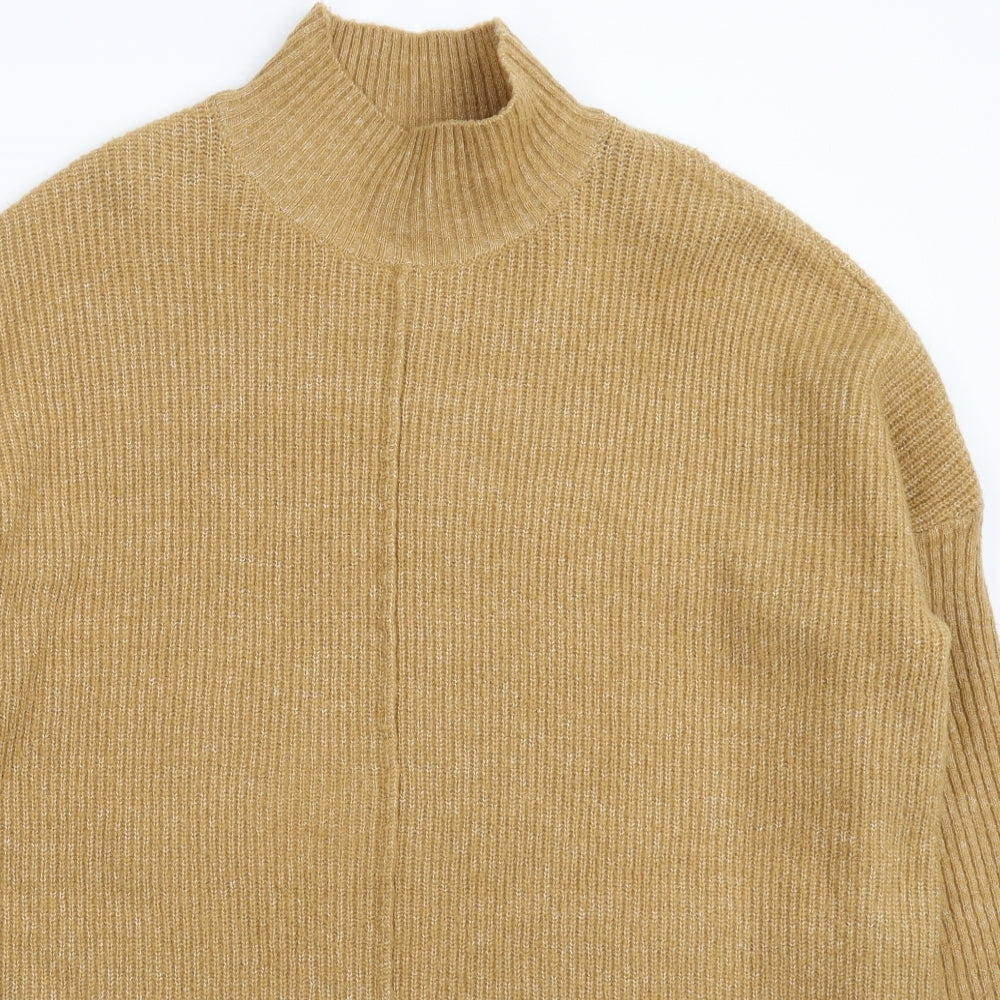 M&Co Womens Beige  Knit Jumper Dress  Size M  - Oversized