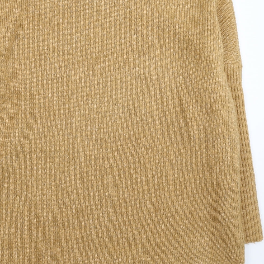 M&Co Womens Beige  Knit Jumper Dress  Size M  - Oversized