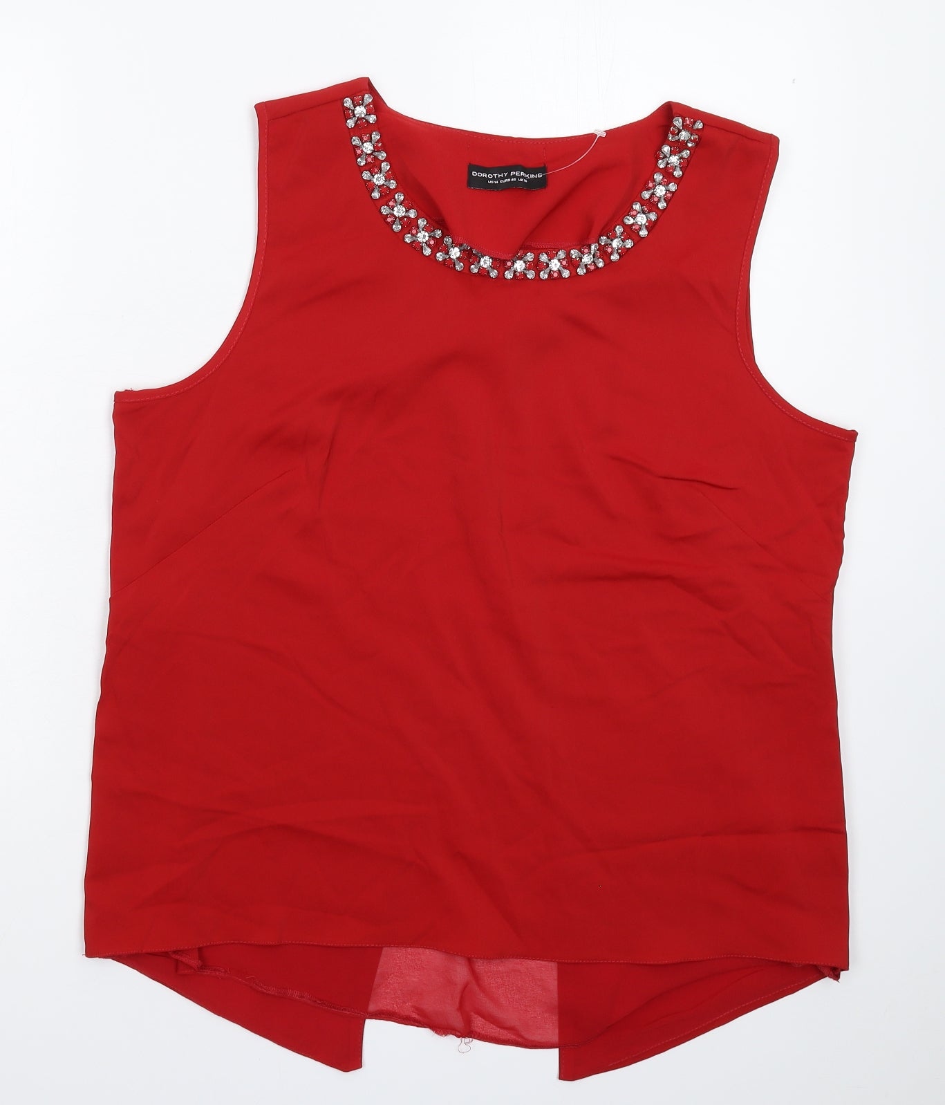 Dorothy Perkins Womens Red   Basic Tank Size 18