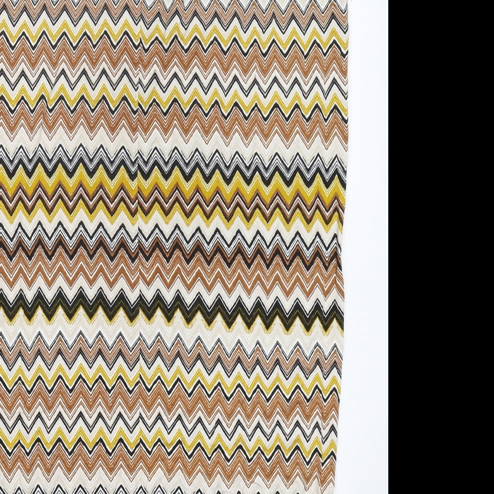 Dorothy Perkins Womens Multicoloured Geometric  Maxi Skirt Size 18