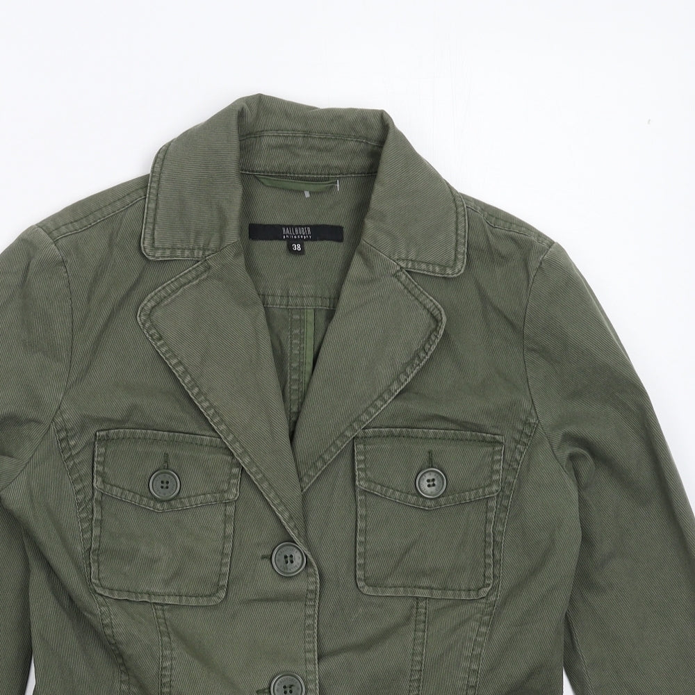 Hallhuber Womens Green   Jacket Blazer Size 10
