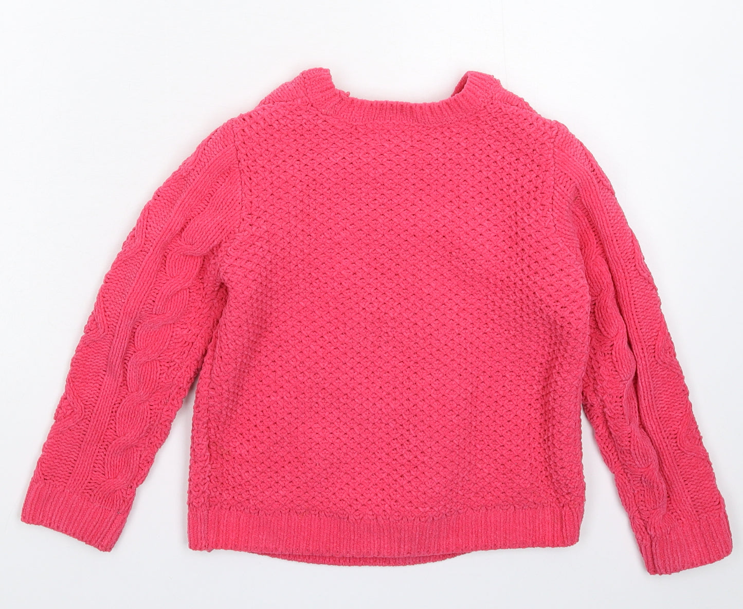 F&F Girls Pink   Pullover Jumper Size 6-7 Years