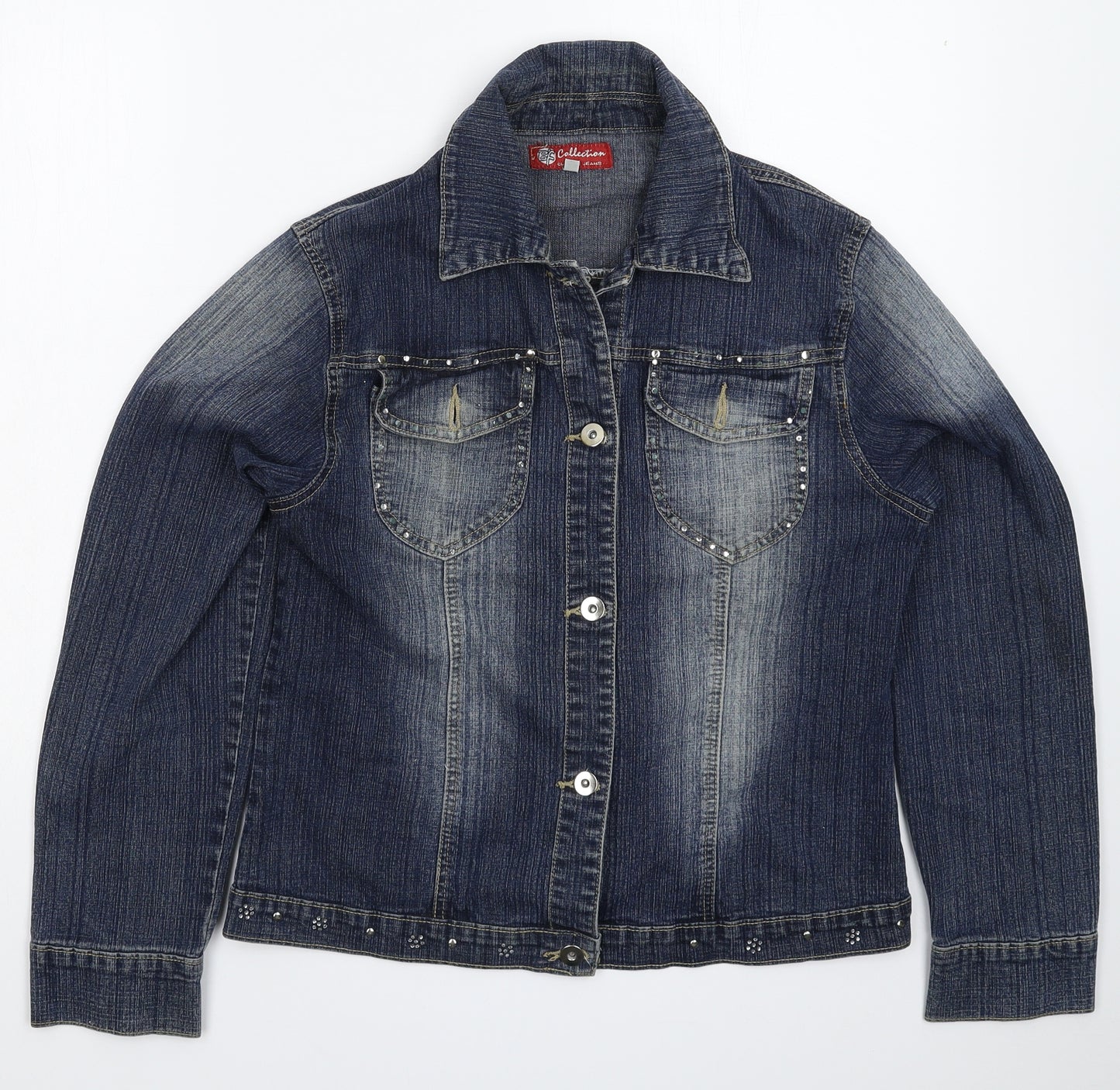 BF Collection Womens Blue  Denim Jacket  Size 14