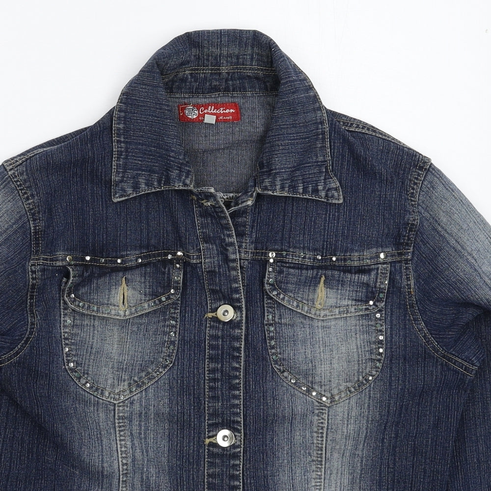 BF Collection Womens Blue  Denim Jacket  Size 14