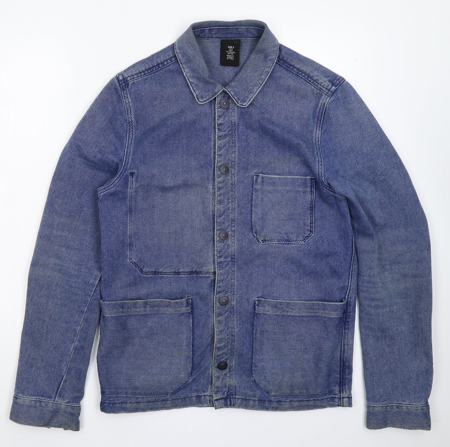 H&M Mens Blue  Denim Jacket  Size S