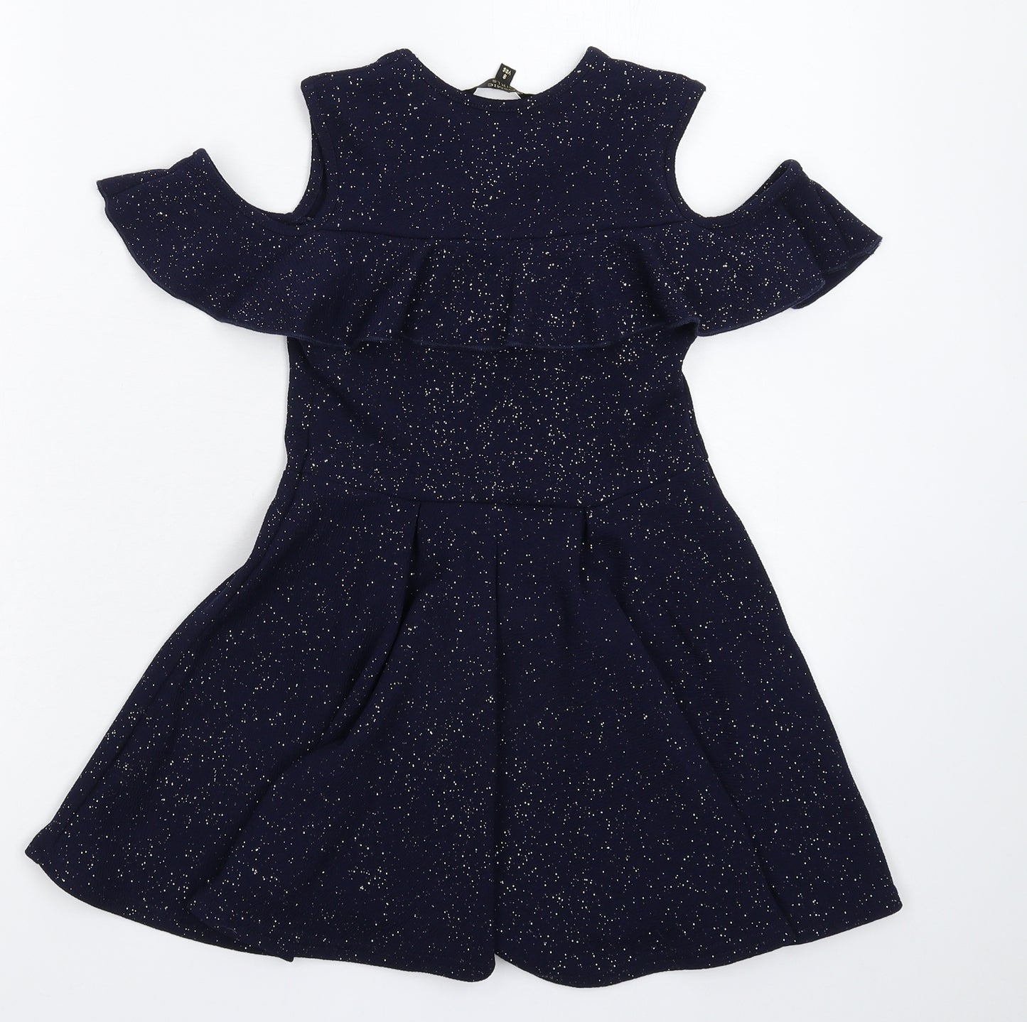 Cosmic Girls Blue   Fit & Flare  Size 8 Years