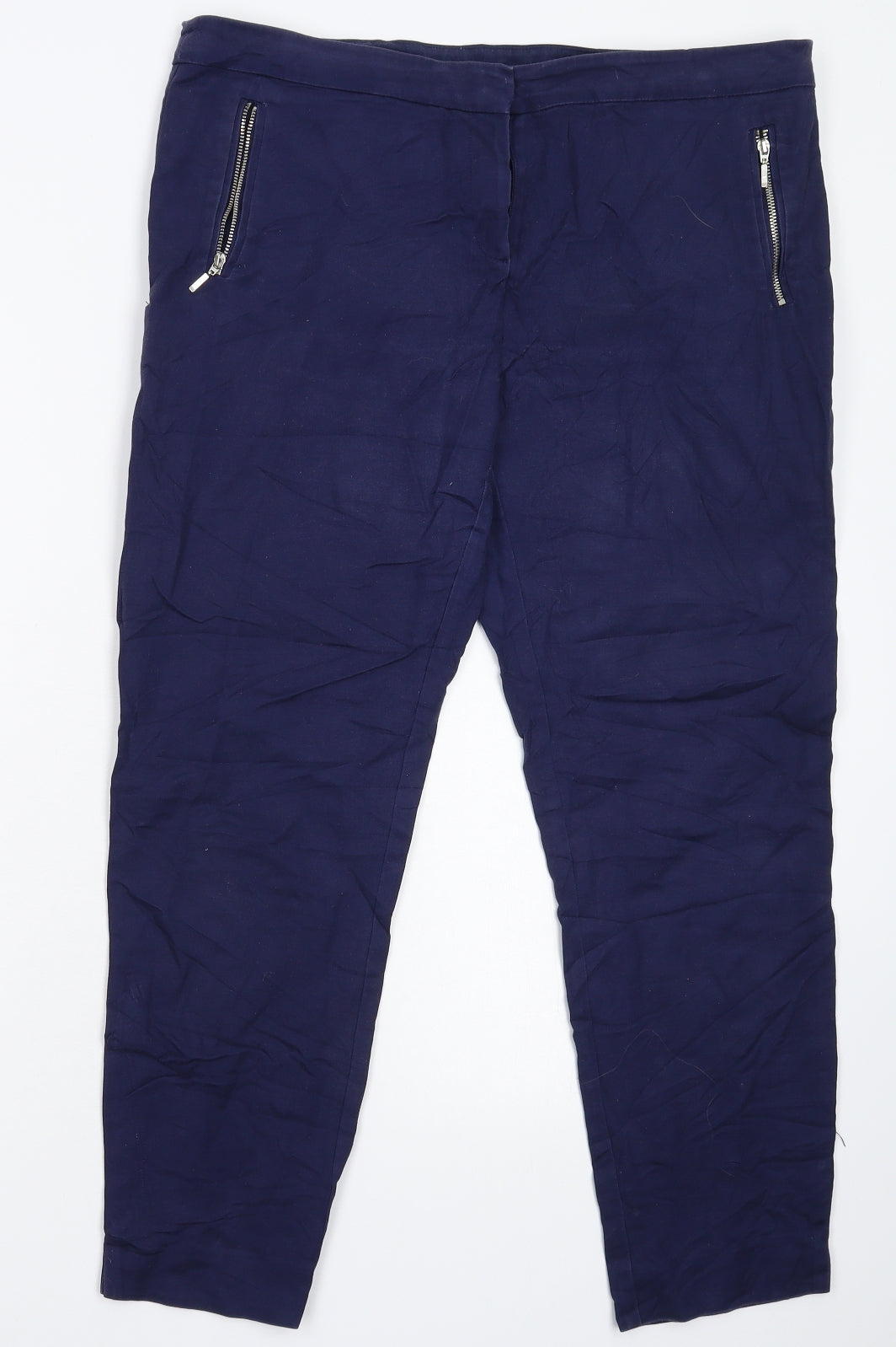 George Womens Blue   Trousers  Size 14 L26 in