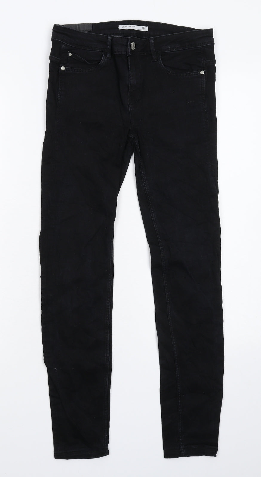 Zara Womens Black  Denim Skinny Jeans Size 8 L26 in