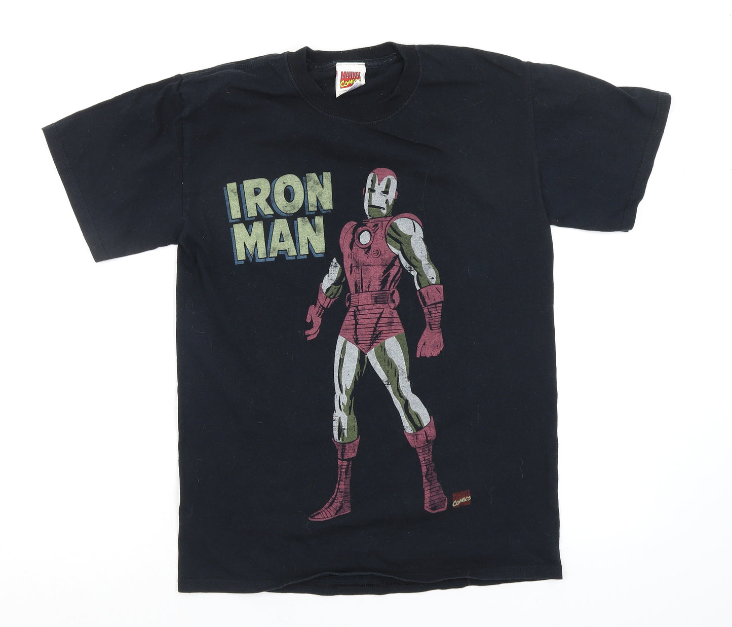 Marvel Comics Mens Black    T-Shirt Size S