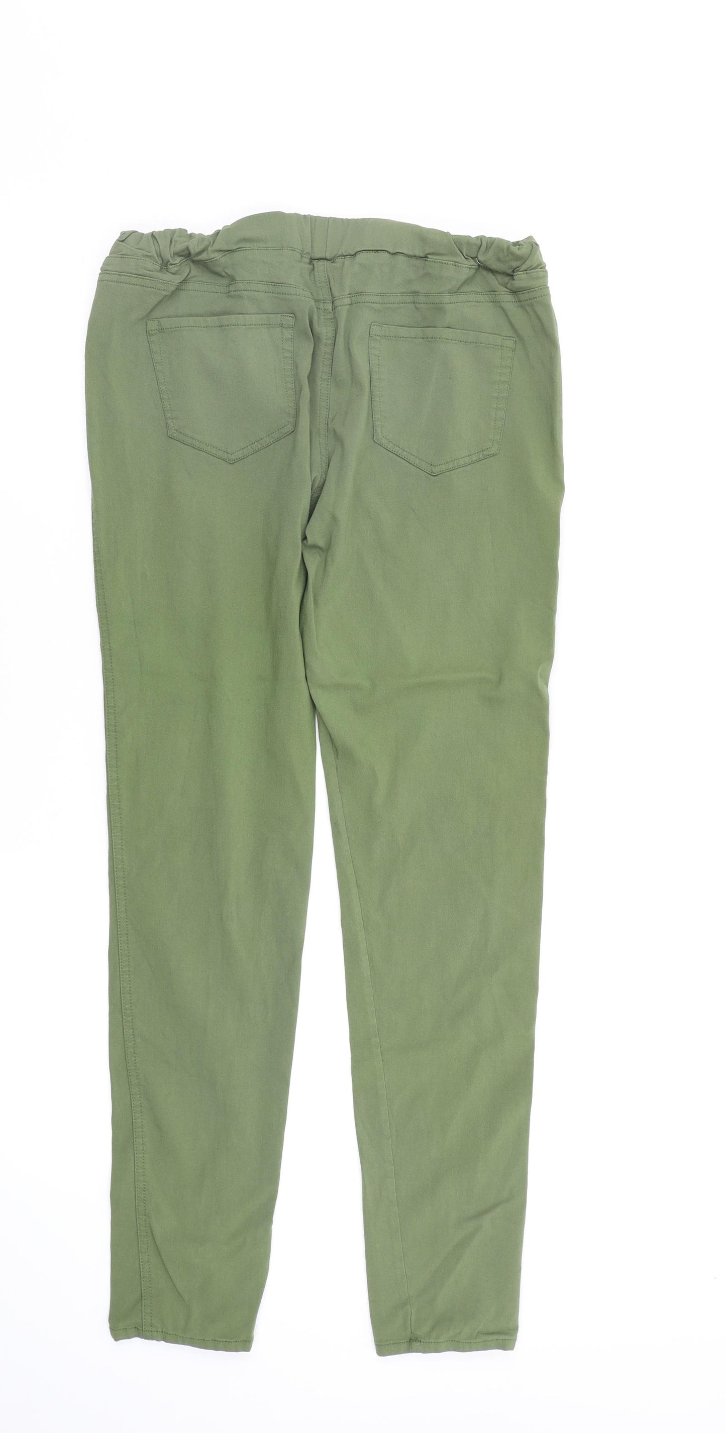 TRU Womens Green   Jegging Trousers Size 12 L31 in - Stretch waistband