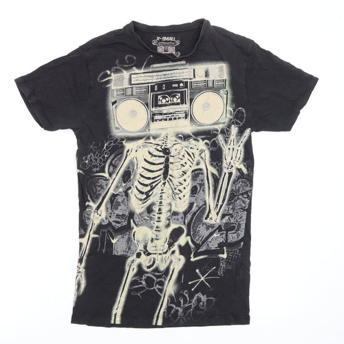 Cedar Wood State Mens Black Geometric   T-Shirt Size XS