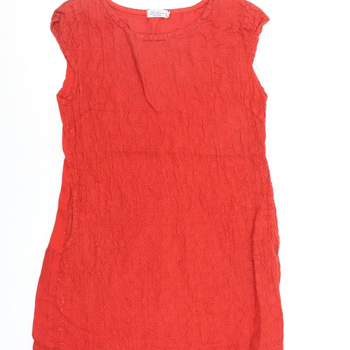 Preworn Womens Red Geometric  A-Line  Size L