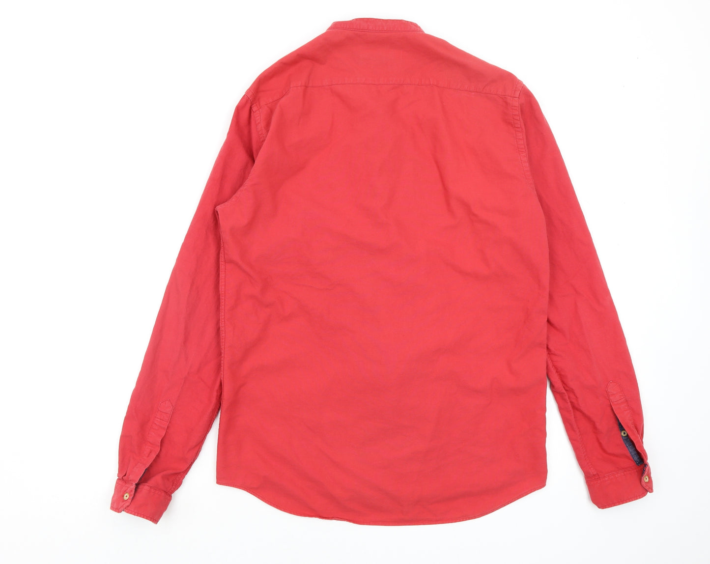 Zara Mens Red    Button-Up Size L