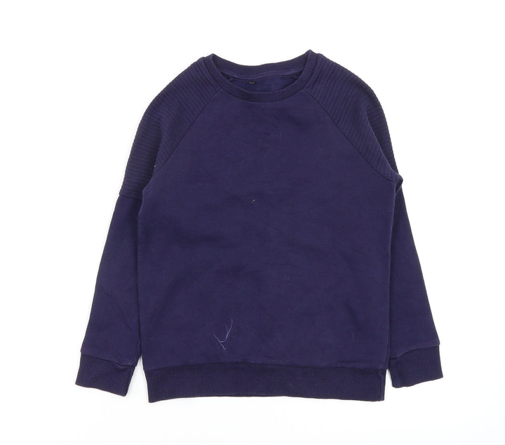 Asda George Boys Blue Pullover Jumper Size 7-8 Years