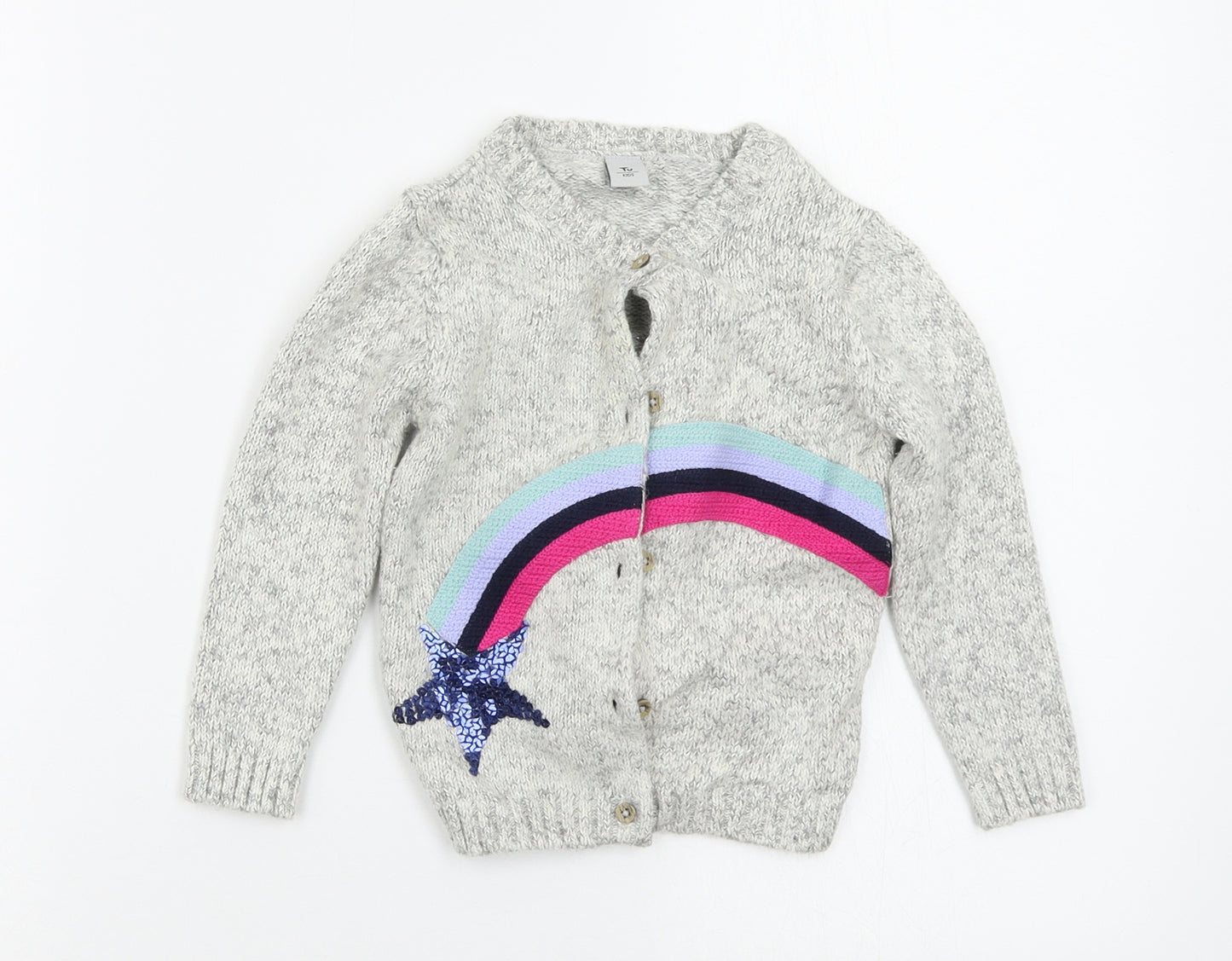 TU Girls Grey   Cardigan Jumper Size 18-24 Months