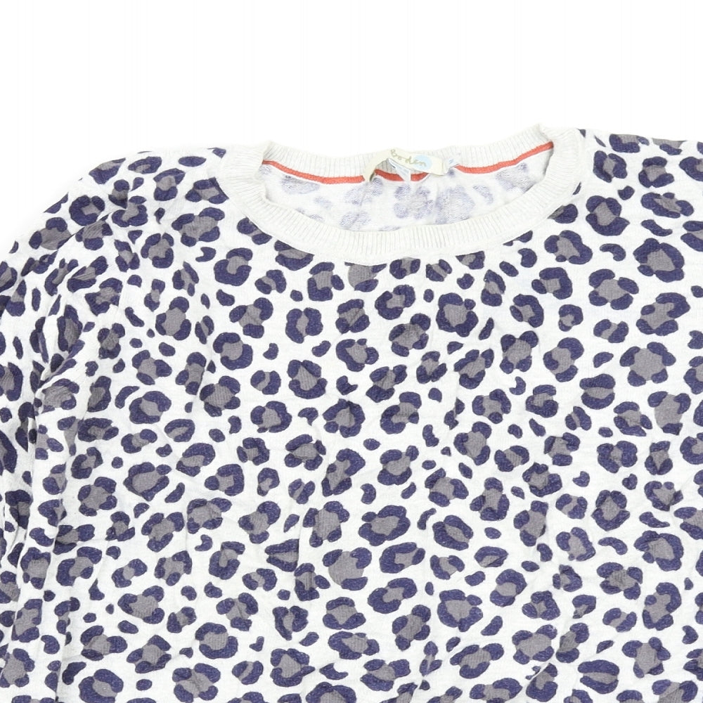 Boden Womens Multicoloured Animal Print  Pullover Jumper Size M