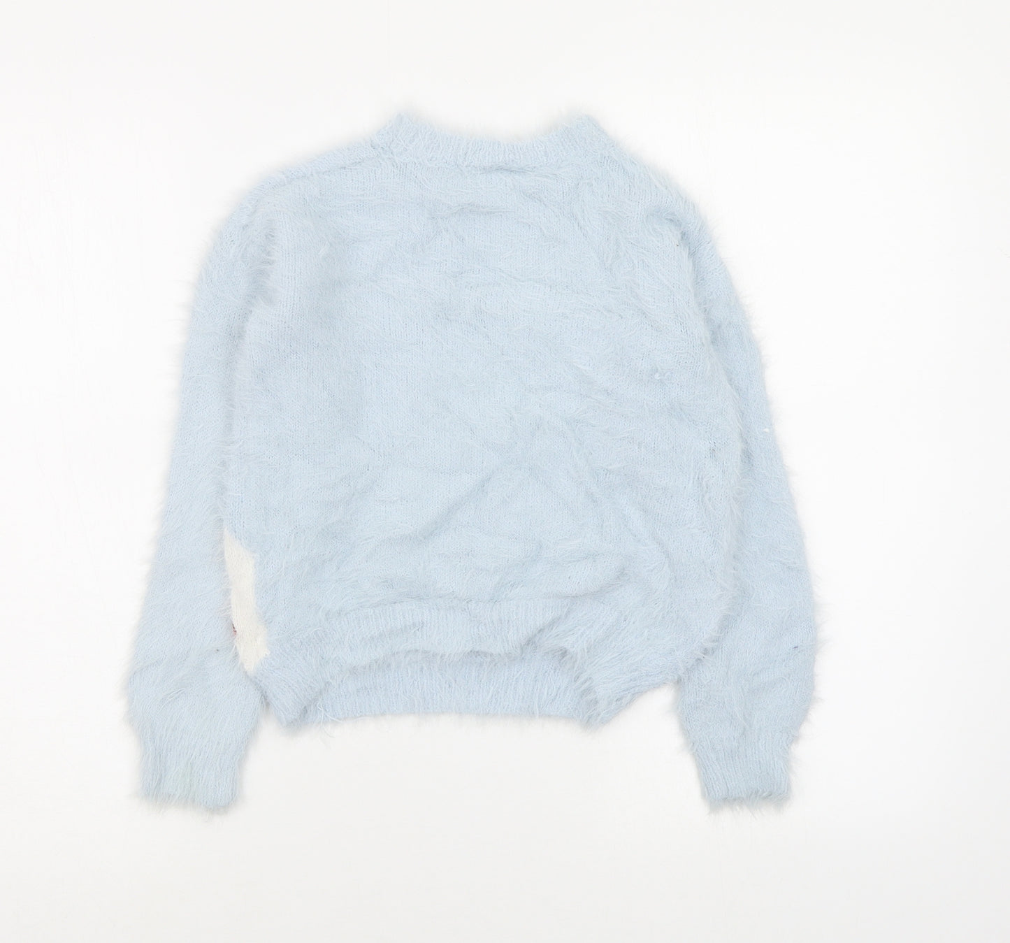 F&F Girls Blue   Pullover Jumper Size 8-9 Years