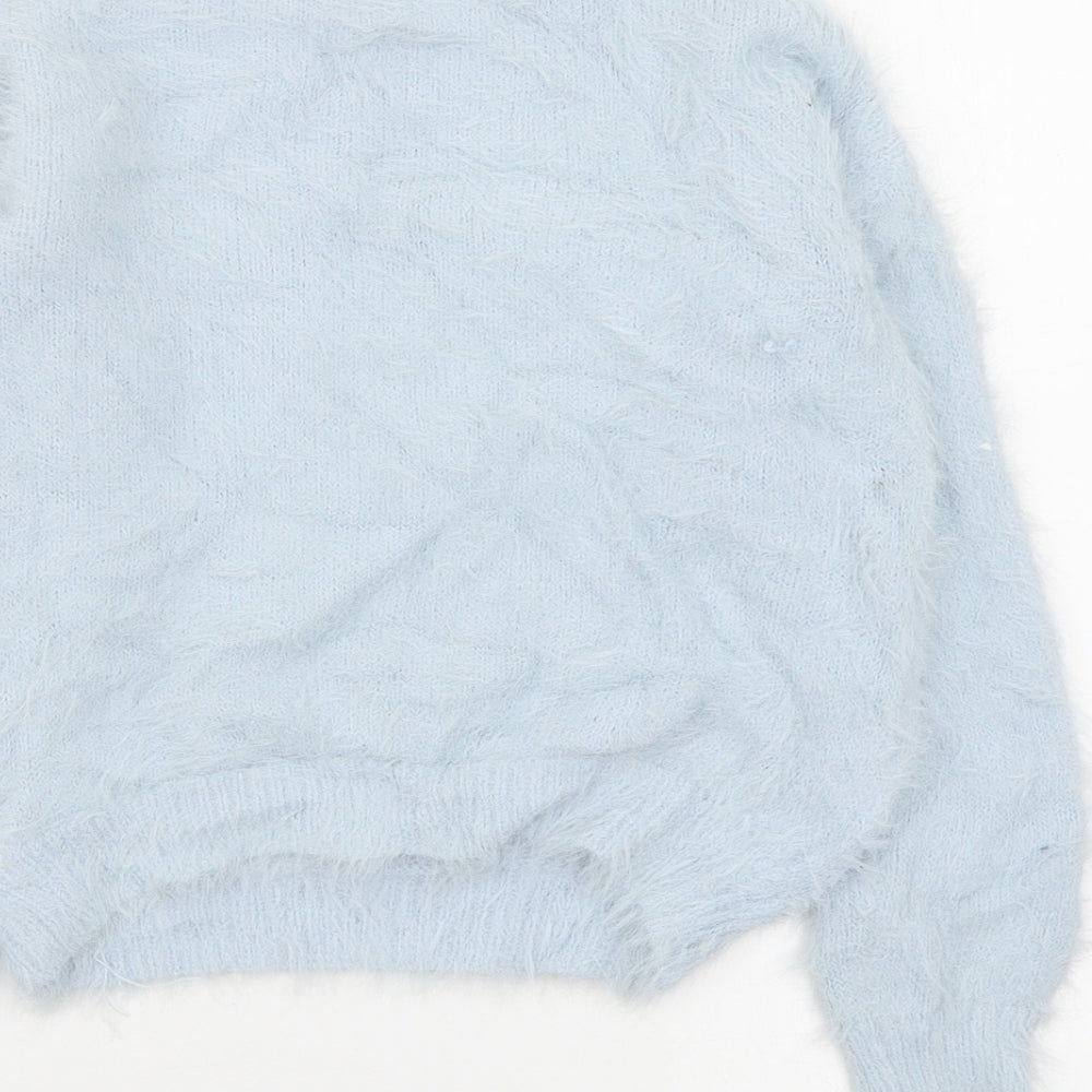 F&F Girls Blue   Pullover Jumper Size 8-9 Years