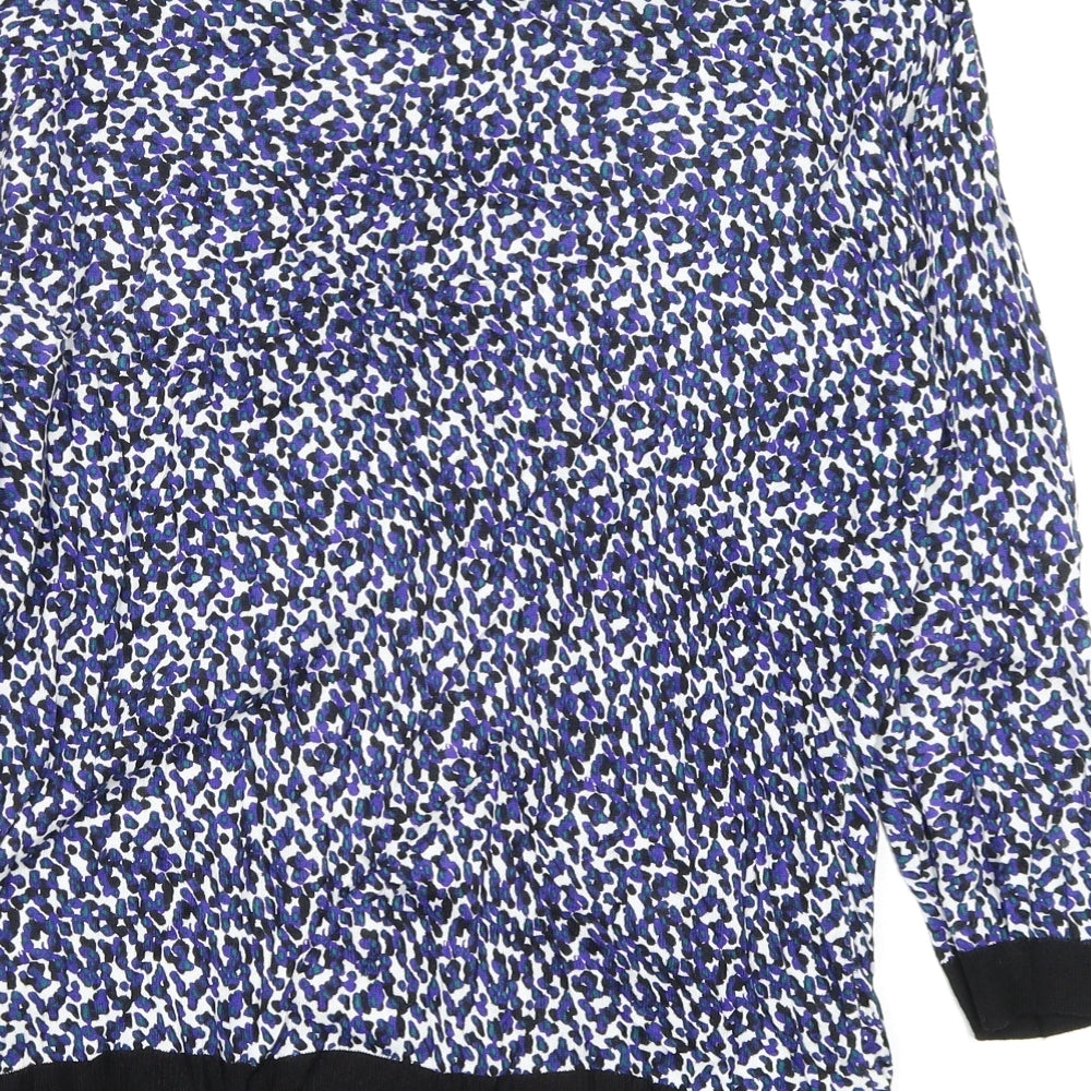 H&M Womens Multicoloured Geometric  Cardigan Jumper Size 14