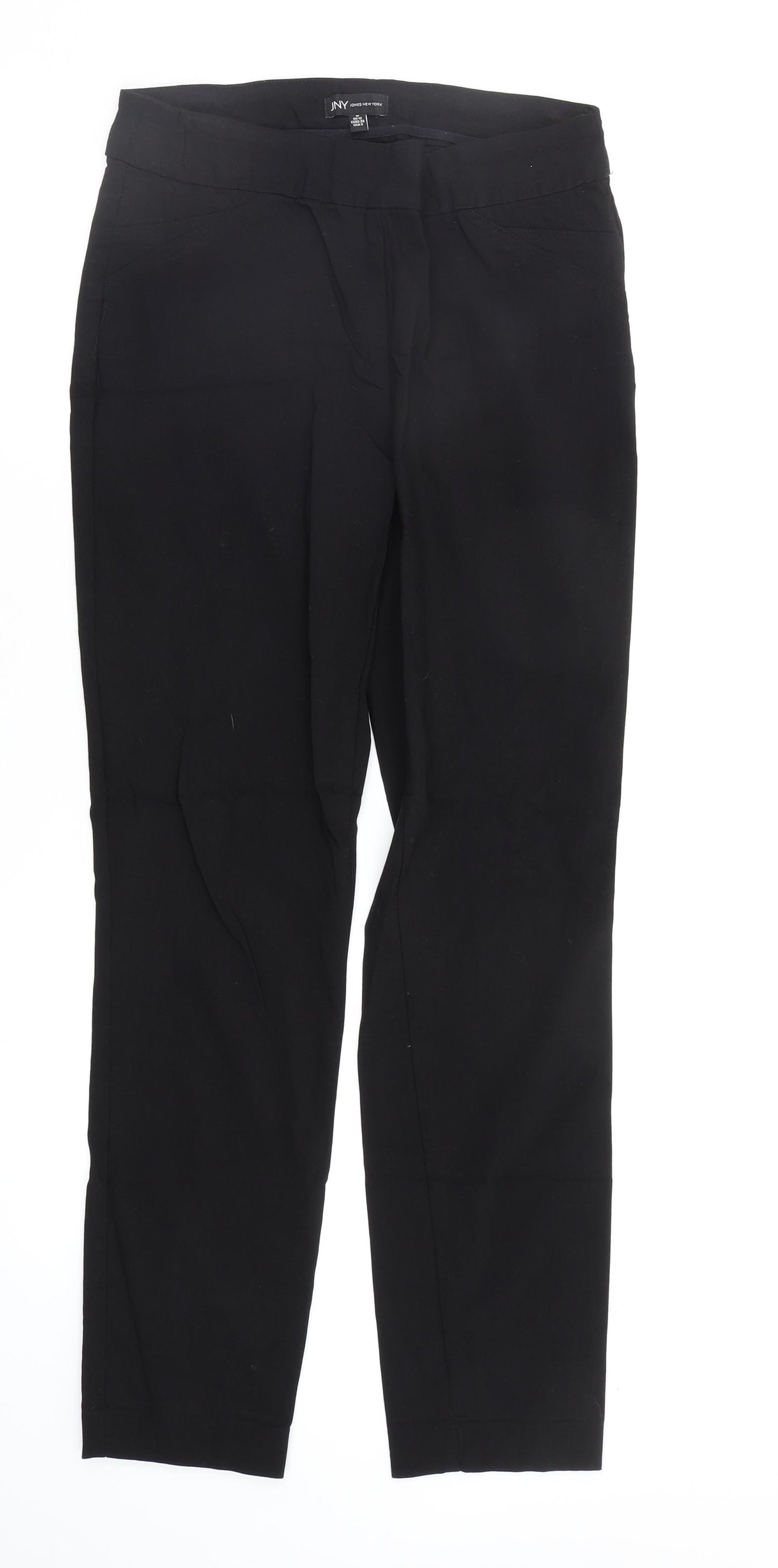 JNY Womens Black   Trousers  Size 12 L30 in