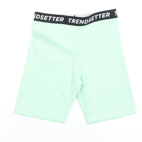 Asda George Girls Green   Sweat Shorts Size 11-12 Years